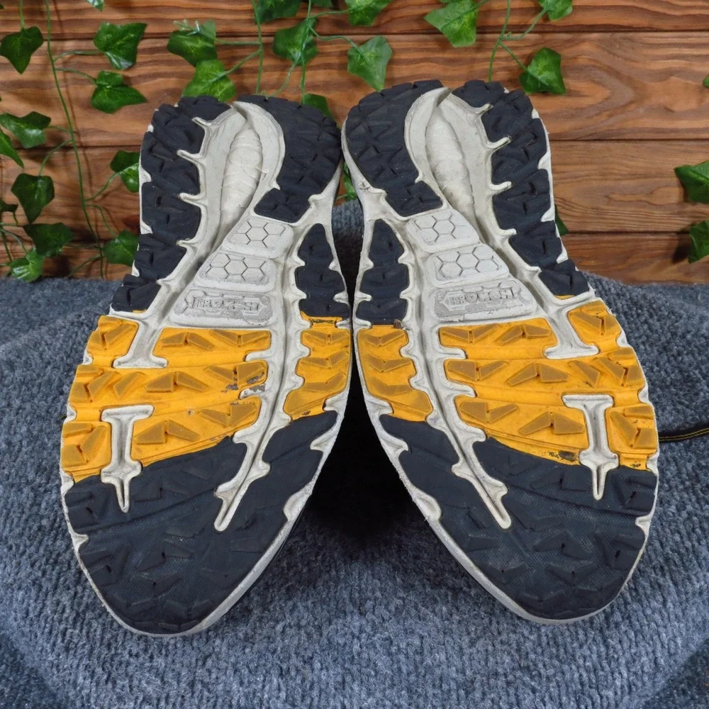 Hoka One One Stinson 3 ATR Mens Trail Running Shoes Size 11 Trail Grey Yellow